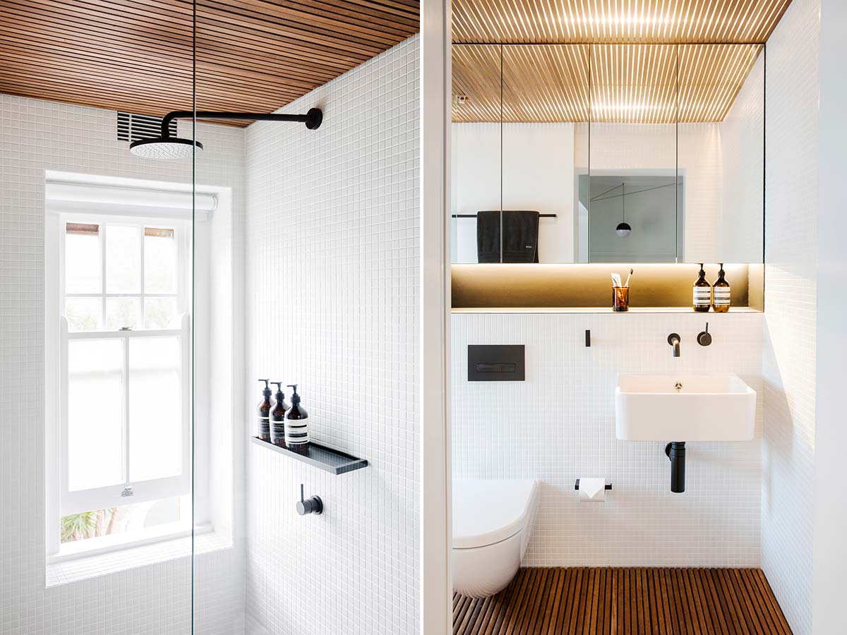 Дизайн интерьера маленькой квартиры в Сиднее - ванная