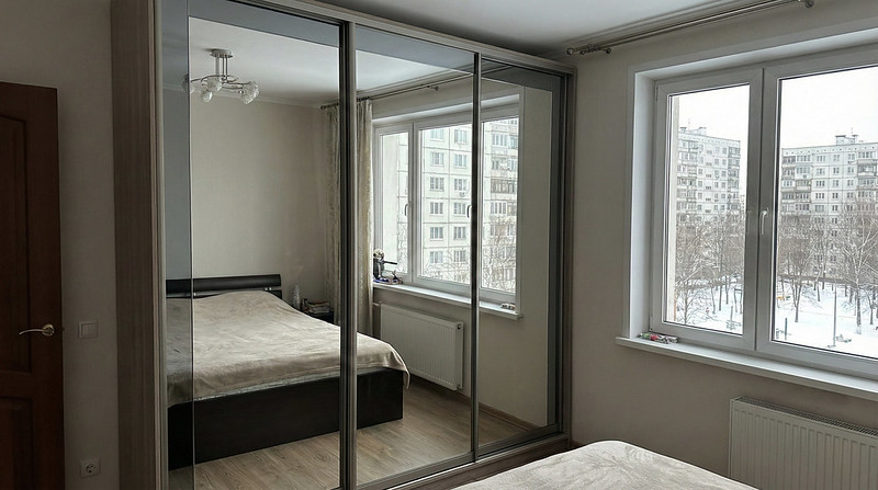 зеркальный шкаф