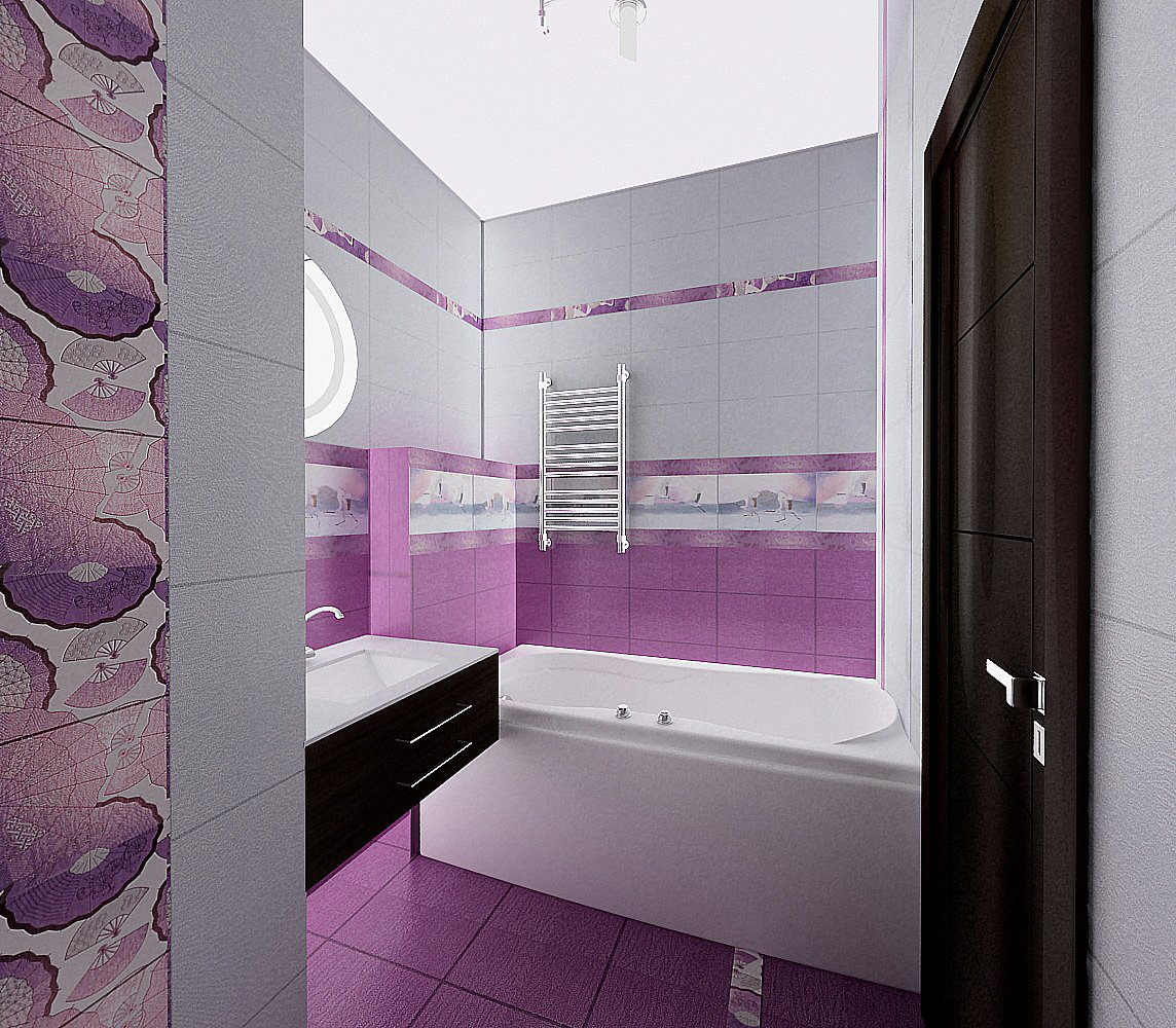 Превосходный дизайн интерьера маленькой ванны