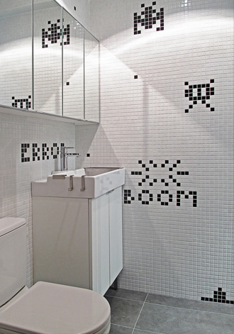 Оригинальная мозаика в дизайне ванной комнаты