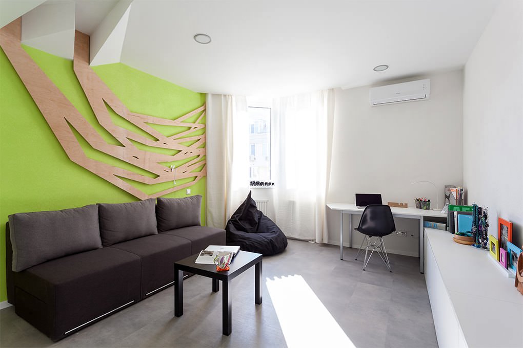 Интерьер стильной однокомнатной квартиры в Киеве