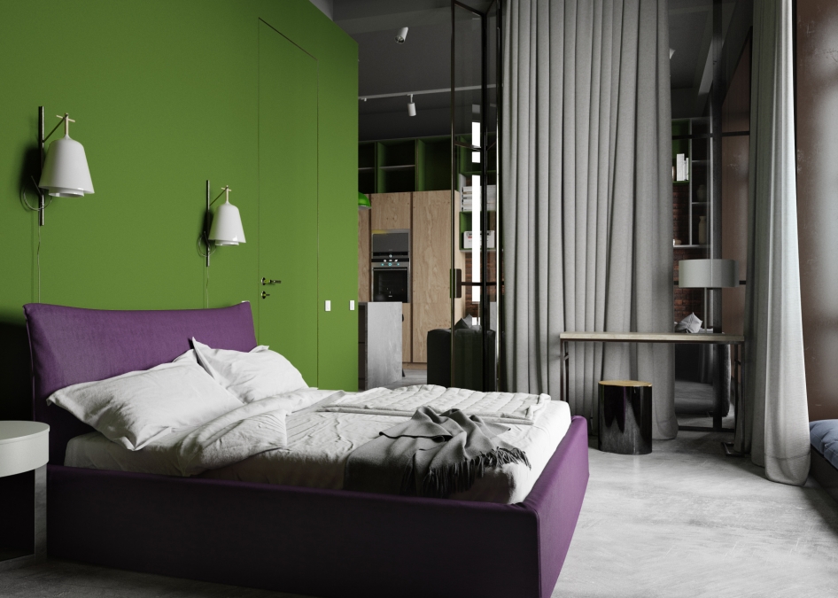 Пример дизайна интерьера маленькой спальни на фото