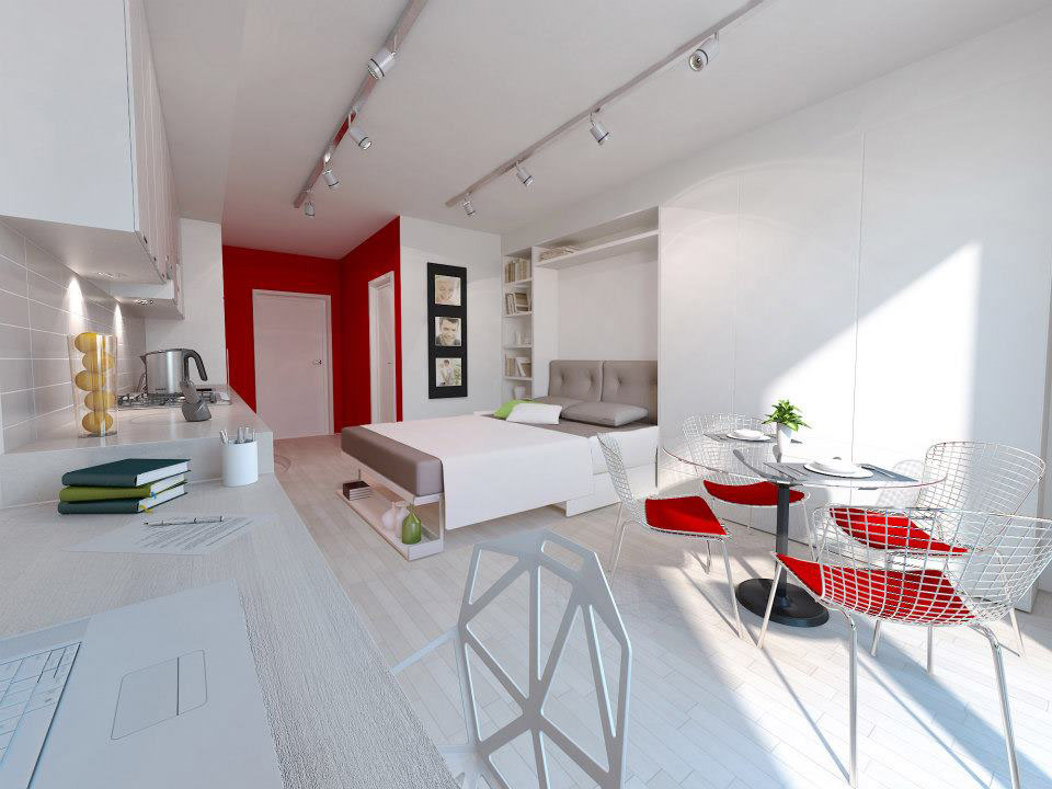 Современный дизайн маленькой квартиры