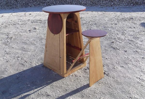 Модульный раскладной стол с сидениями