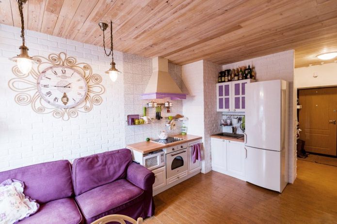Дизайн кухни гостиной в стиле прованс (41 фото)